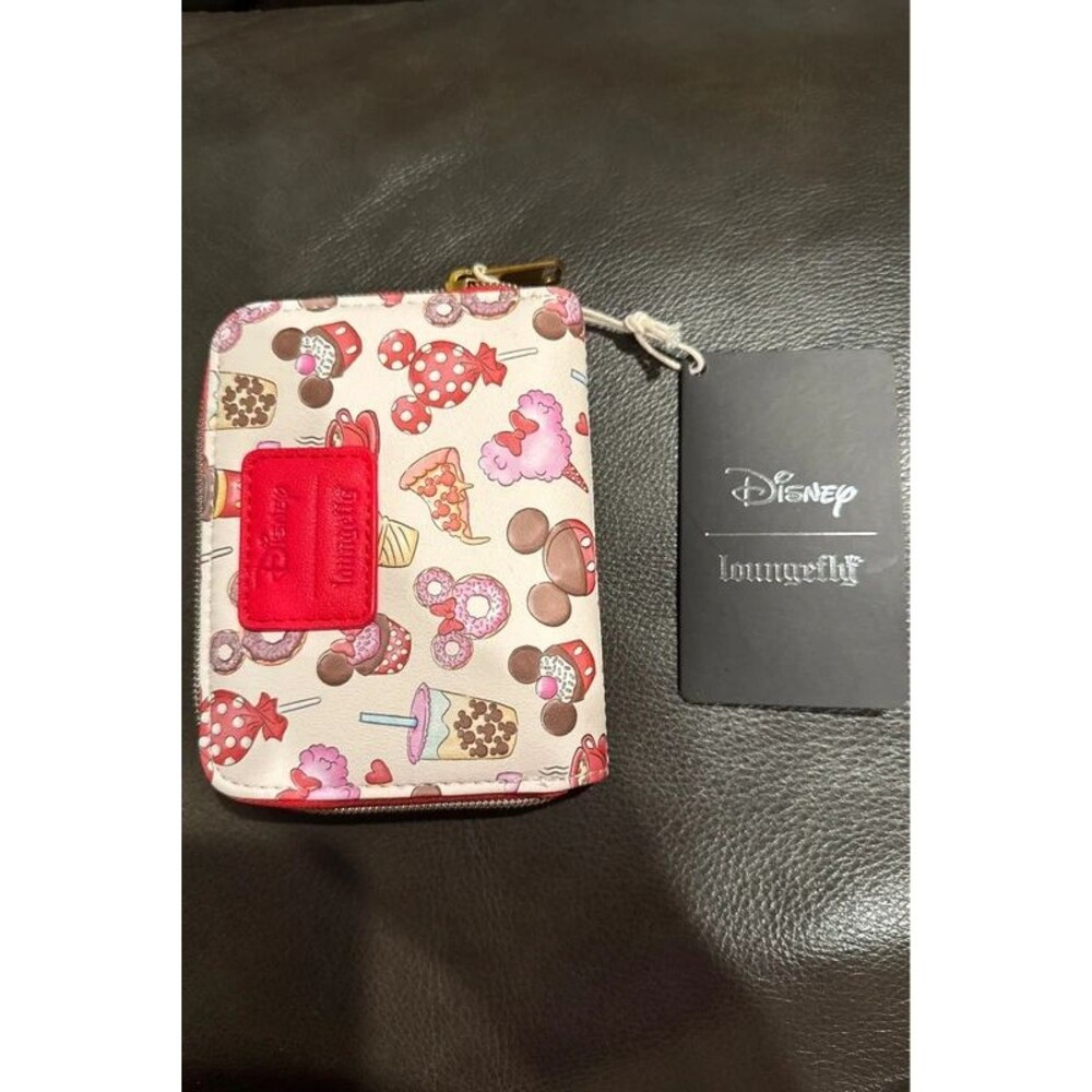 Loungefly Mickey & Minnie Valentine Day Treats Zipper Wallet NWT
